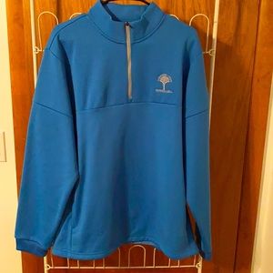 Blue adidas quarter zip. Size Large